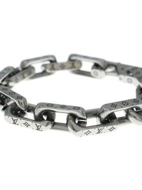 Louis Vuitton Monogram Collier Chain Bracelet Silver